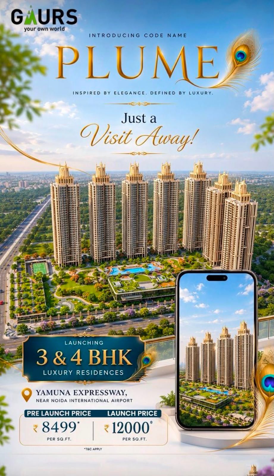 Gaur Plume Sector 22D Yamuna Expressway Account Details